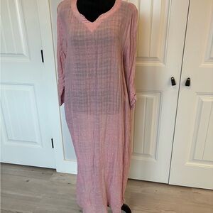 Pink Sheer Women's Swim Cover-Up